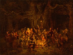 ウィンザーのメリー妻からのヘルネスオーク、V、V 作： George Cruikshank